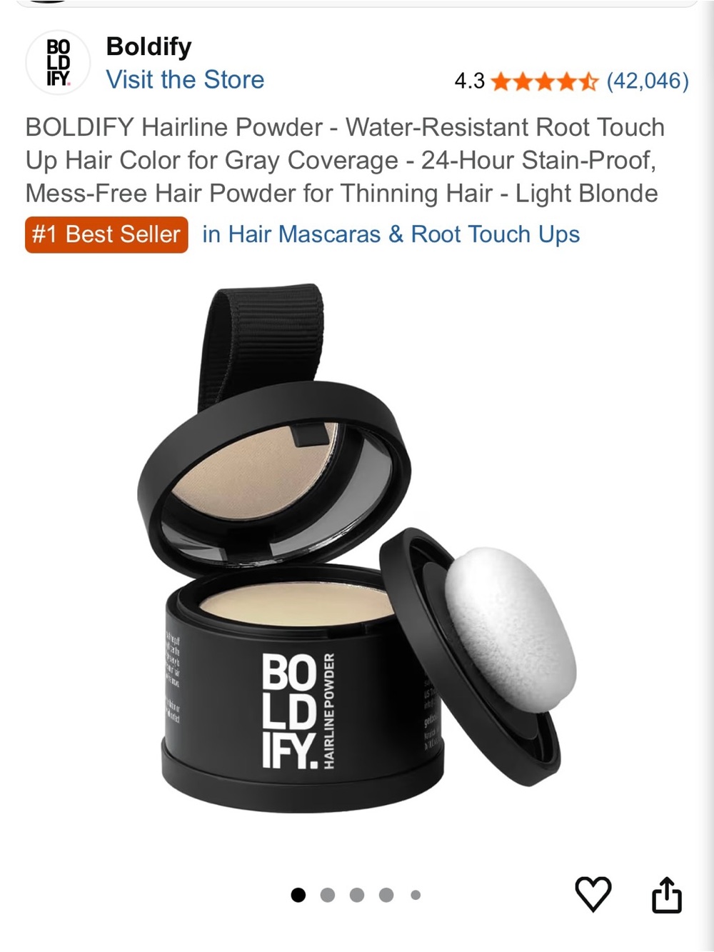 BOLDIFY Hairline Powder Compact - Light Blonde